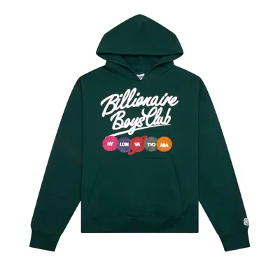 Pre-owned Billionaire Boys Club Script Hoodie 'rain Forest' | Green | Men's Size Xl