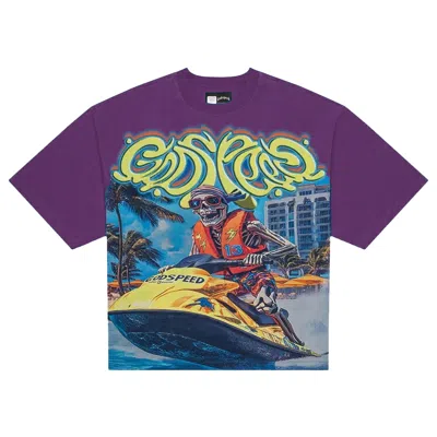 Pre-owned Godspeed Wave Runner Tee 'purple' | Men's Size Xl