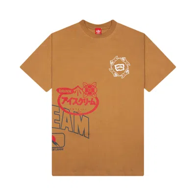 Pre-owned Icecream Overlay Oversize Short-sleeve Knit 'apple Cinnamon' | Brown | Men's Size M