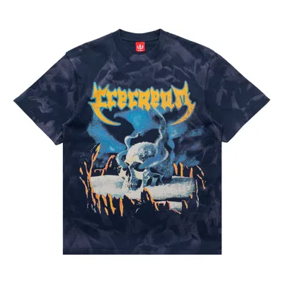 Pre-owned Icecream Stone Cold Oversize Short-sleeve Knit 'black Iris' | Men's Size S