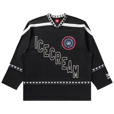 Pre-owned Icecream Party On Jersey Long-sleeve Knit 'black' | Men's Size Xl