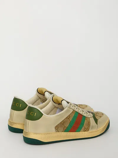 Gucci Screener Leather Sneakers In Multi