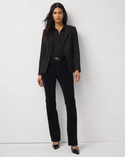 White House Black Market Petite Flocked Denim Mid-rise Bootcut Jeans