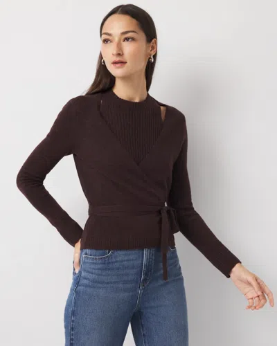 White House Black Market Two-in-one Tank Cardigan Top