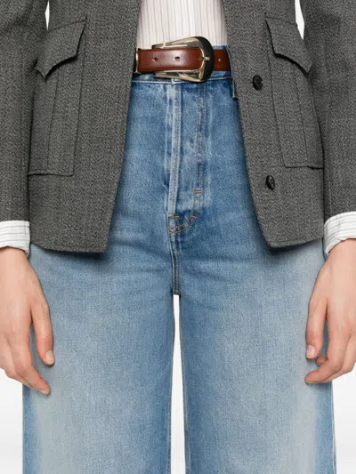 Gucci Wide Leg Jeans In Multi