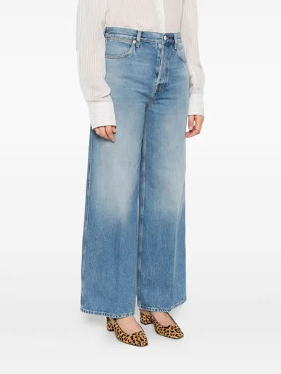 Gucci Wide Leg Jeans In Multi