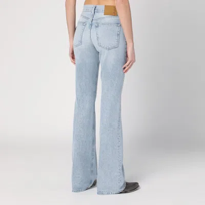 Haikure Flora Light Blue Washed Jeans In Multi