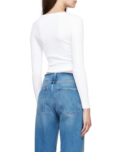 Diesel Mid-rise Straight Leg Jeans In White