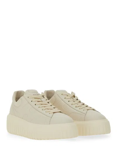 Hogan Lace Up Sneakers In Neutral