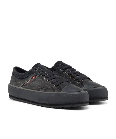 Diesel Low-top Lace-up Trainers In Black