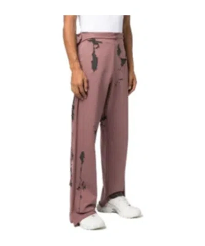 Diesel P-martainoff Devoré-effect Track Pants In Pink