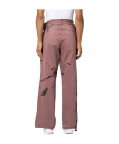 Diesel P-martainoff Devoré-effect Track Pants In Pink