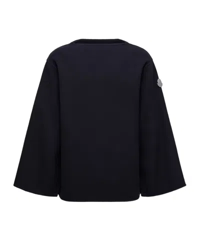 Moncler Jil Sander Cuprous 2-in1 Wool Blend Cape In Blue