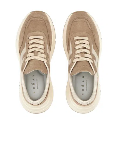 Hogan Hi-fi Suede Sneakers Shoes In Multi