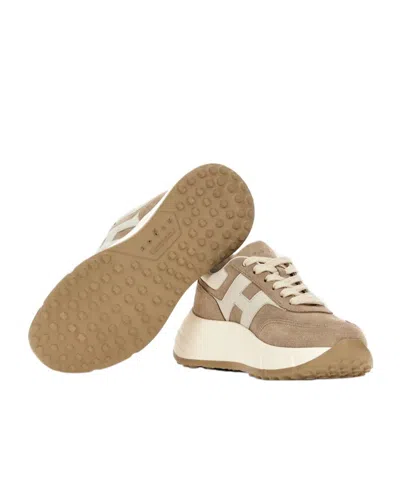 Hogan Hi-fi Suede Sneakers Shoes In Multi