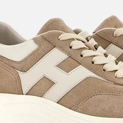 Hogan Hi-fi Suede Sneakers Shoes In Multi