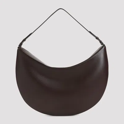 Jacquemus Brown Calf Leather Shoulder Bag In Brown