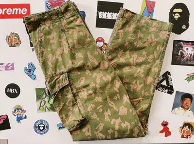 Pre-owned Bape Vintage Y2k  A Bathing Ape Digi Camo Cargo Pants In Green
