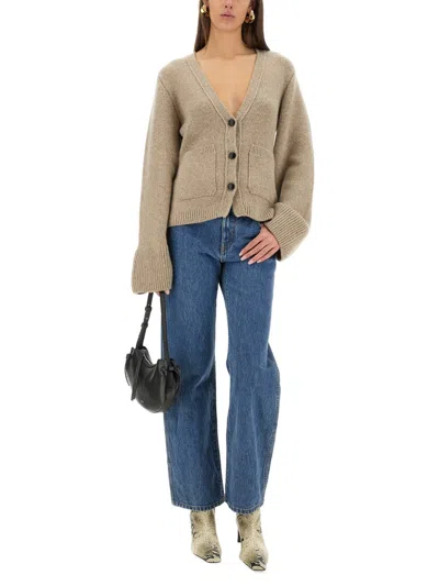 Khaite Scarlet Cardigan In Brown