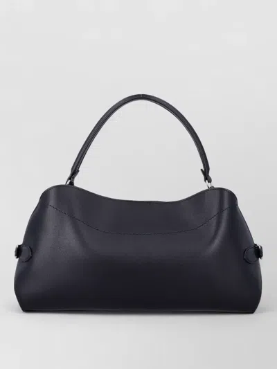 Ralph Lauren Sculptural Leather Shoulder Crossbody Satchel Bag In Brown