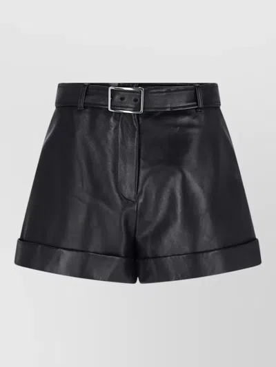 Sportmax Straight Shorts Belt Loops Side Pockets In Multi