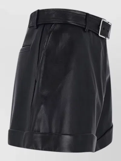 Sportmax Straight Shorts Belt Loops Side Pockets In Multi