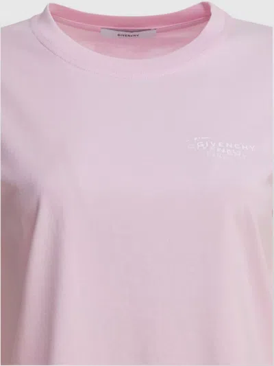 Givenchy Crew Neck Short Sleeve Straight Hem Top In Neutral