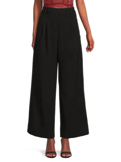 Bcbgeneration Women's Pleated Wide-leg Pants In Black