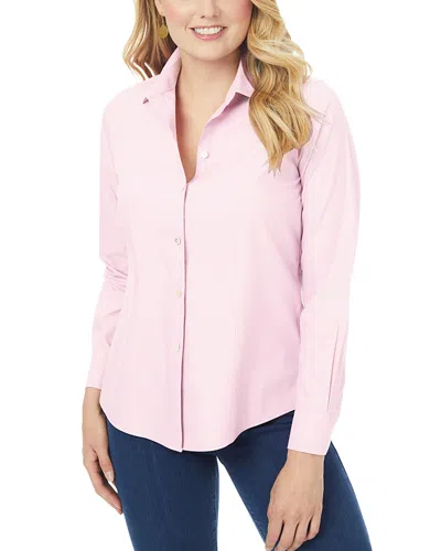 Foxcroft Dianna Cotton Non-iron Shirt In Pink