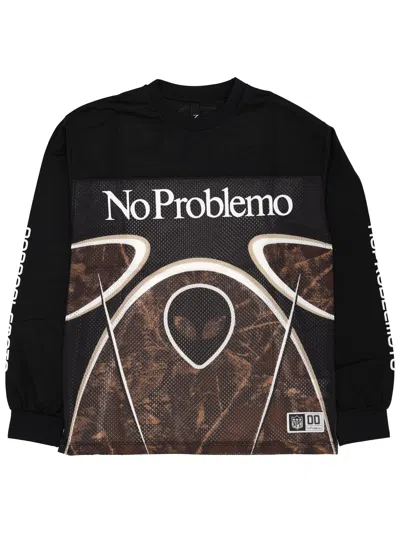 No Problemo "alien Ls Moto" Sweatshirt In Black