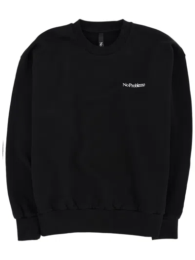 No Problemo Sweatshirt With Logo Unisex In Black
