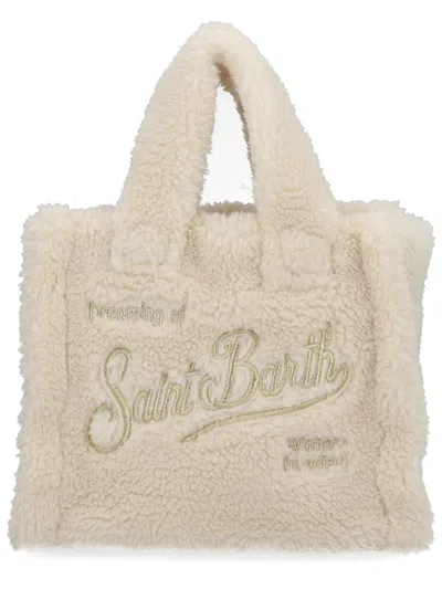 Mc2 Saint Barth "vanity Mini" Tote Bag In White
