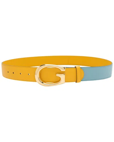 Gucci Leather Two Tone G Belt (authentic Pre-loved)