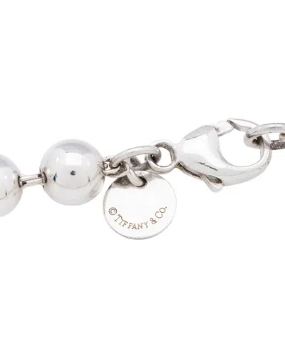 Tiffany & Co . Graduated Bead Necklace (authentic Pre-loved) In Metallic