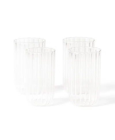 Fleck Kira Tall Tumbler - Set Of 4 In Transparent