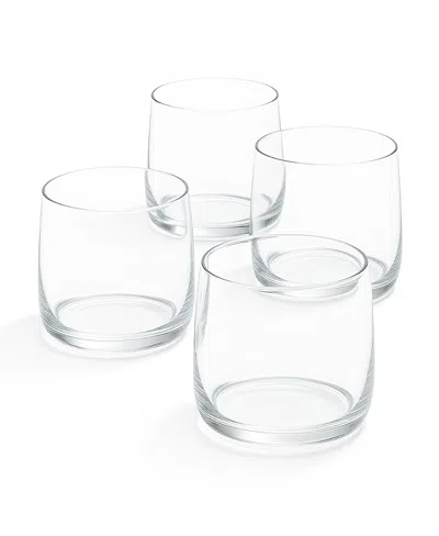 Fleck Short Cremini Tumbler - Set Of 4 In Transparent