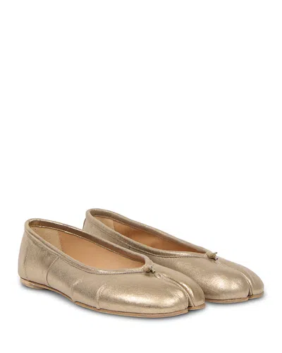 Maison Margiela Golden Slip-on Ballet Flats In Gold