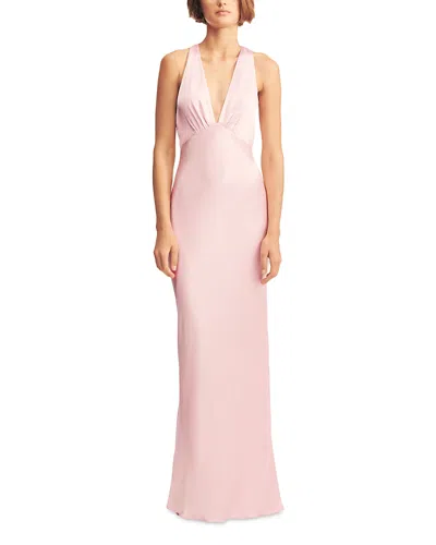 Shona Joy Plunge Back Maxi Dress In Pink