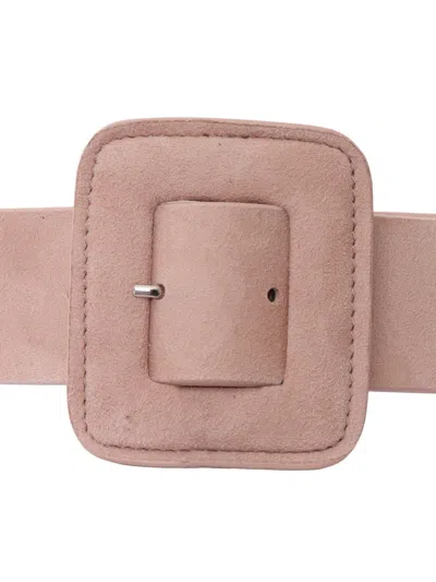 Weekend Max Mara Brio Square-buckle Belt In Pink