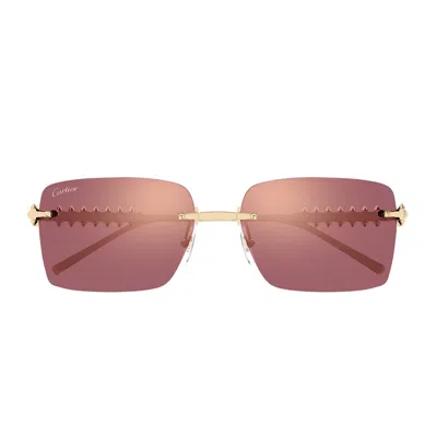 Cartier Ct0545s Clash De Sunglasses In Pink