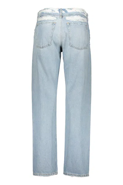 Diesel Light Denim Jeans, Straight Comfortable Cut In Blue