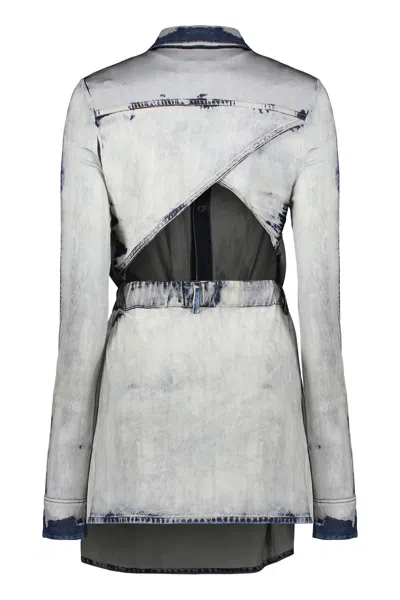 Diesel Two-piece Denim Dress With Skirt In Blue