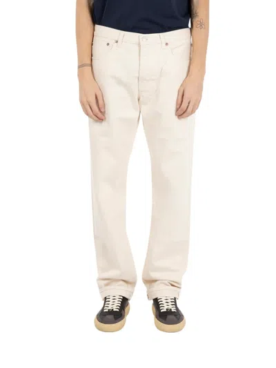 Fortela Five Pockets Denim Pants In White