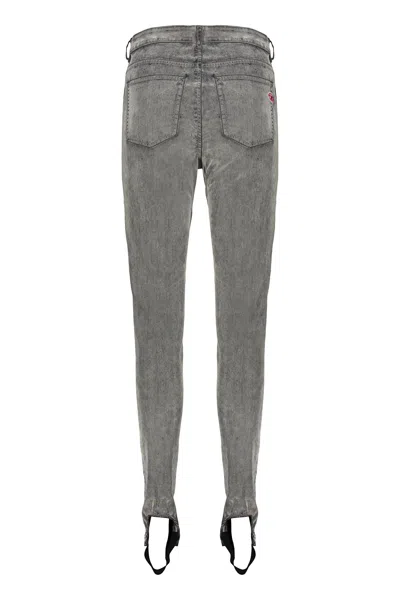 Diesel High-waisted Jeans In Gray