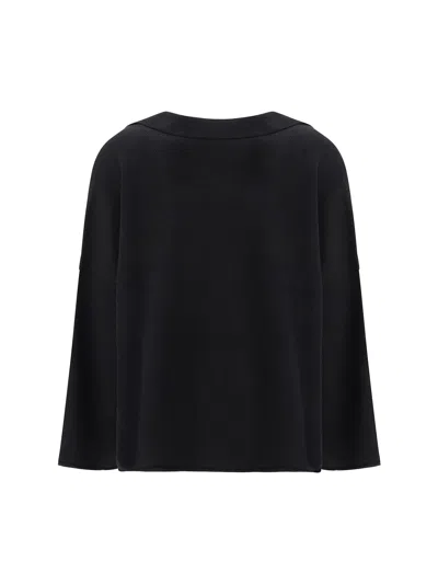 Alanui Sweater With Polo Collar In Black