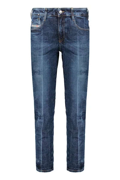 Diesel Slim Blue Dark Jeans Faded Effect In Blue