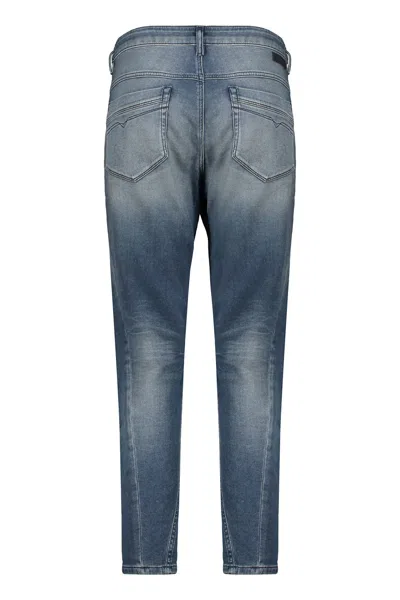 Diesel Light Blue Denim Jeans With A Washed Effect Casual In Blue