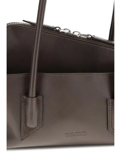 Attico La Passeggiata Small Shoulder Bag In Brown