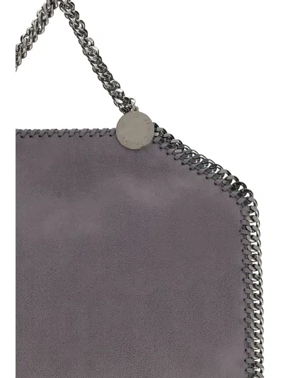 Stella Mccartney Falabella Fold Over Tote Handbag In Gray