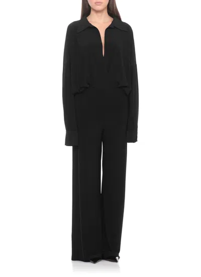 Norma Kamali Boyfriend Bodysuit In Black